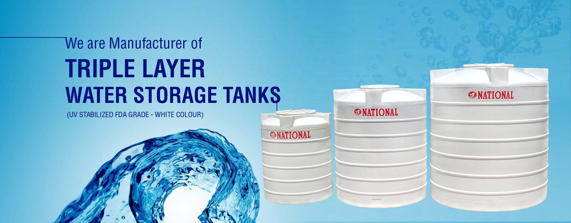 Triple Layer Water Storage Tanks