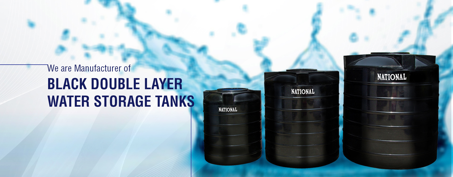 Black Double Layer Water Storage Tanks